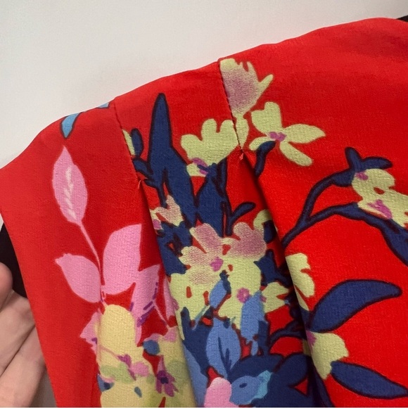 Julia Jordan faux wrap floral midi dress with belt size 8 - Picture 9 of 14